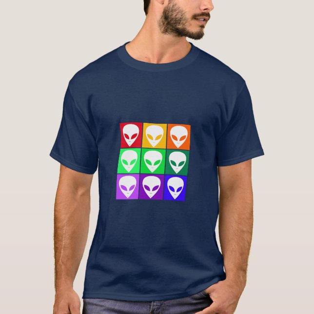 T-shirt Art pop Alien (Devant)