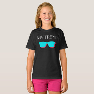 T-shirt Art pop rétro Abstrait - Verres turquoise et rose
