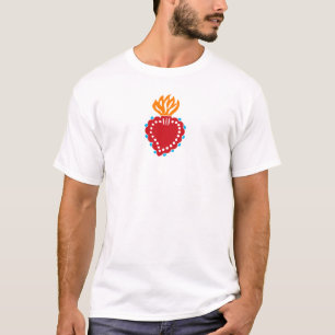 T-shirt Art populaire mexicain Sacred Heart