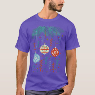 T-shirt Art populaire ornements de Noël