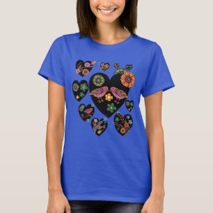 T-shirt Art populaire scandinave Inséparable