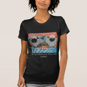 T-shirt Art potable de café de moutons du Valais Blacknos