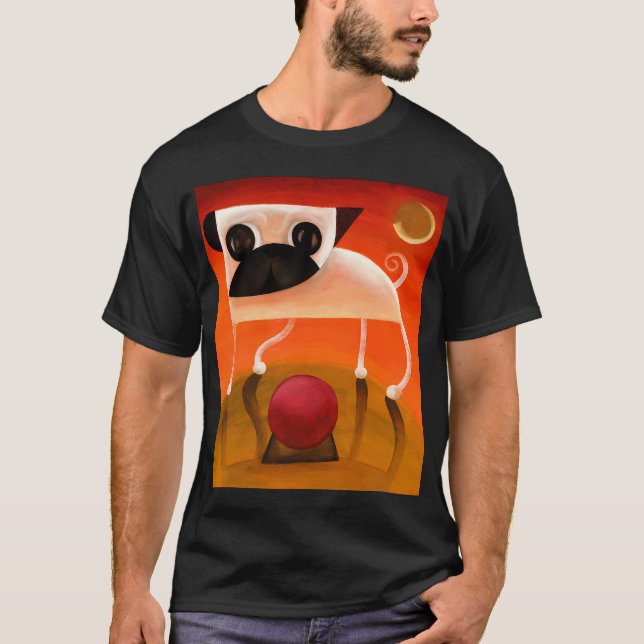 T-shirt art pug - 2006_may10a - par David King (Devant)