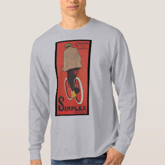 T-shirt Art recto d'affiche de bicyclette - 1907