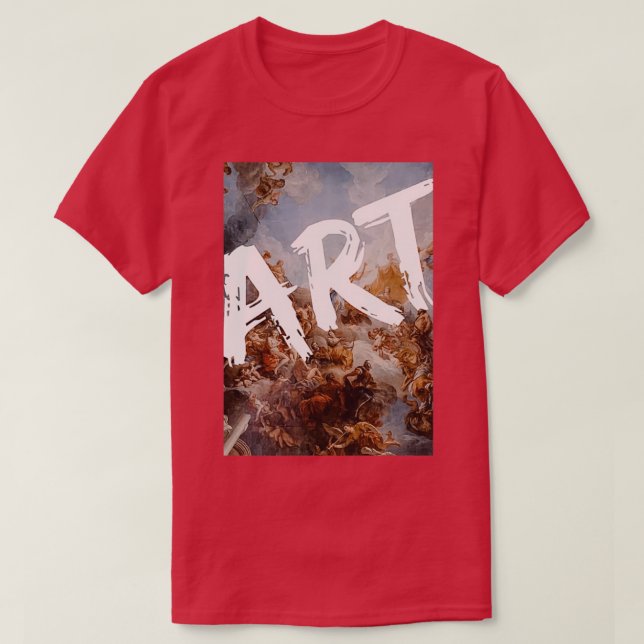 T-shirt Art Renaissance Peinture Graffiti Design Typograph (Design devant)