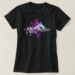 T-shirt Art Rétro Boho Vail Ski