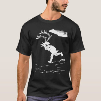 T-shirt Art sámi de John Savio Lappie Homme Renne Bois L