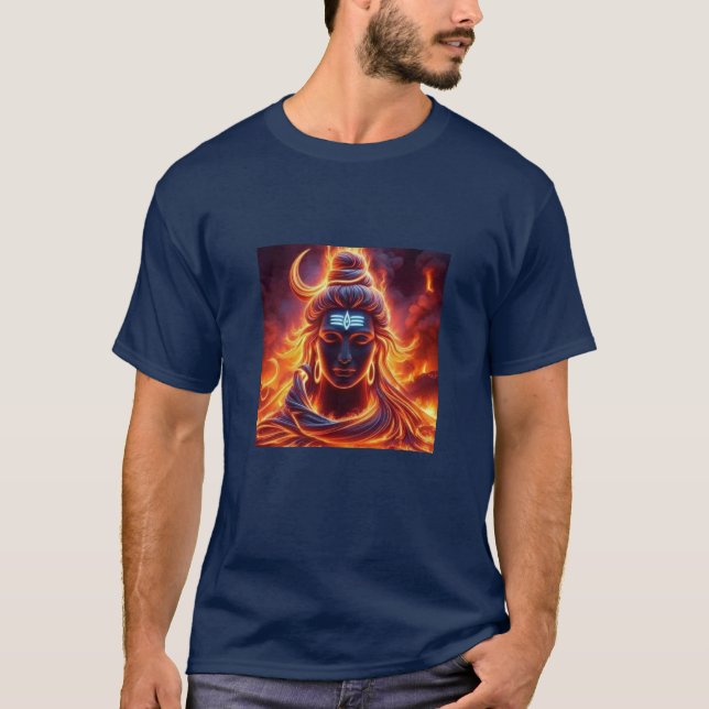 T-shirt art Shiva Tranquille (Devant)