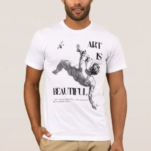 T-shirt Art si beau - Adam tomber