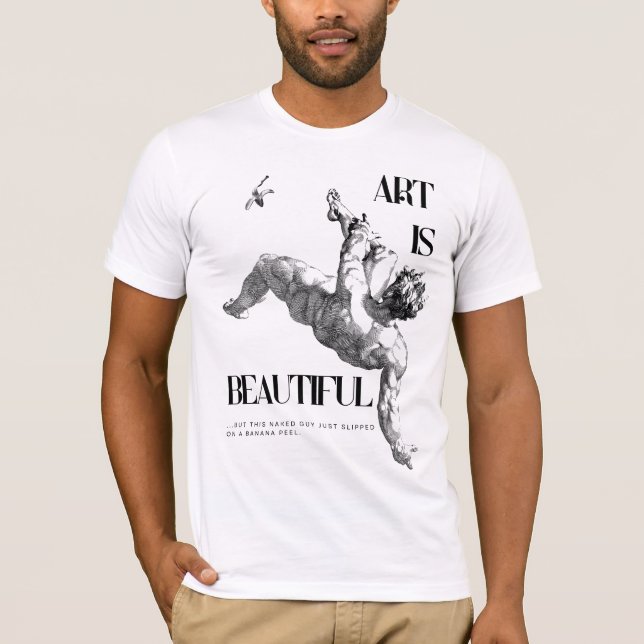 T-shirt Art si beau - Adam tomber (Devant)
