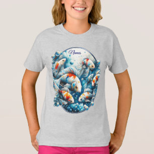 T-shirt Art sous-marin du poisson et du corail dans les pe
