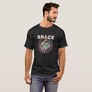 T-shirt Art spatial astronaute rétro