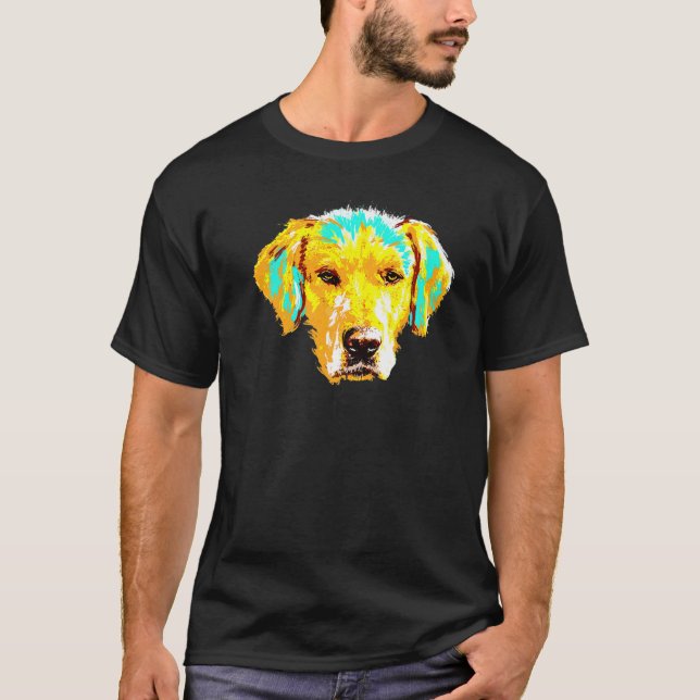 T-shirt Art Splash Labrador Design Pour Le Propritaire Du (Devant)