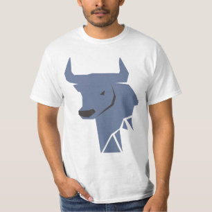 T-shirt Art symbole astrologique Taureau Blue Bull