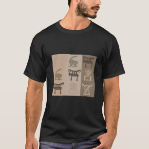 T-shirt Art symboles africains modernes abstraits