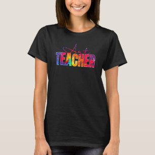 T-shirt Art Teacher Tie Dye Retour À L'Appréciation De L'É