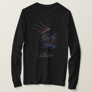 T-shirt Art tribal abstrait coloré de ville flottante Tatt