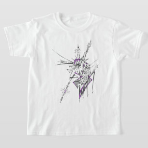 T-shirt Art tribal abstrait coloré éclectique