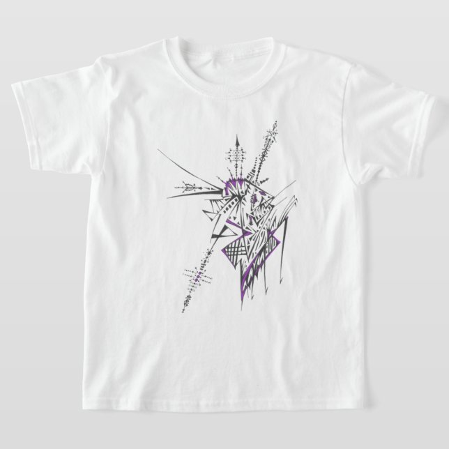 T-shirt Art tribal abstrait coloré éclectique (Poser)