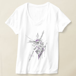 T-shirt Art tribal abstrait coloré éclectique de tatouage