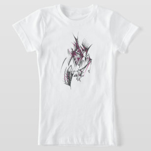 T-Shirt Art tribal abstrait coloré électrique tatouage