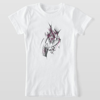 T-Shirt Art tribal abstrait coloré électrique tatouage
