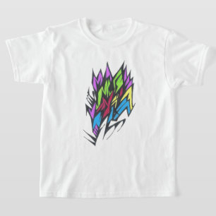 T-shirt Art tribal abstrait de tatouage couleur vive