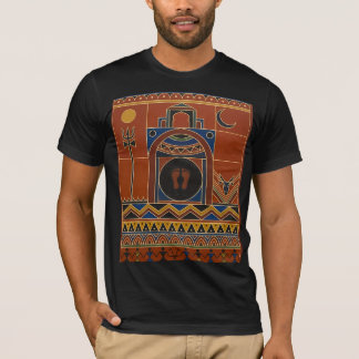 T-shirt Art tribal Warli Ujjain Temple Mahakal - Ethnique
