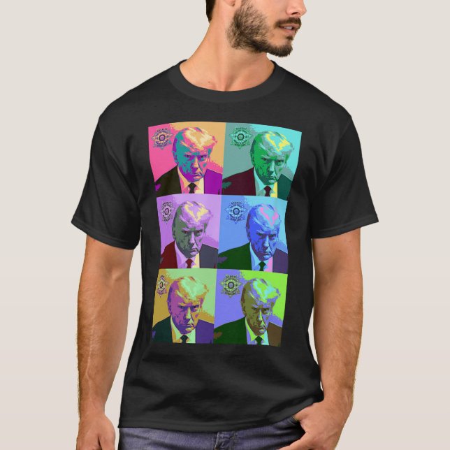 T-shirt Art Trump Mugshot (Devant)