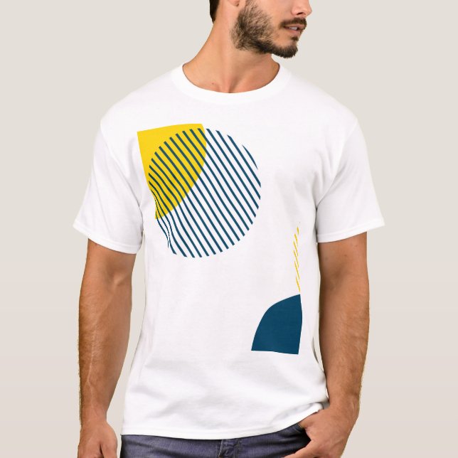 T-shirt Art urbain abstrait moderne, simple, minimal et te (Devant)