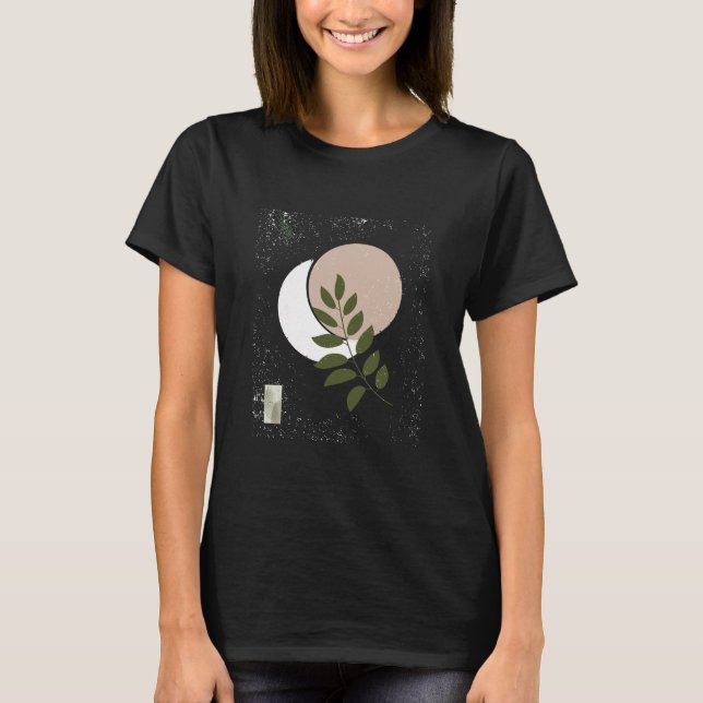 T-shirt Art Vert minimaliste (Devant)