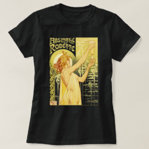 T-shirt Art vintage d'affiche d'absinthe