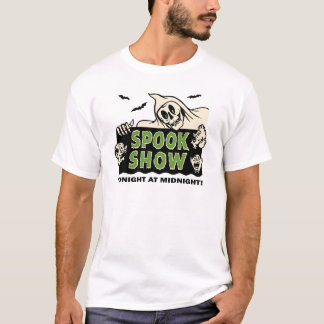 T-shirt art vintage d'affiche d'exposition de spectre des