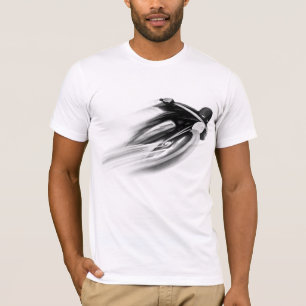 T-shirt ART VINTAGE de MOTO, T-SHIRTS.black et blanc