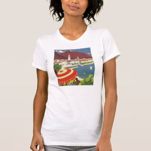 T-shirt Art vintage de voyage en Suisse