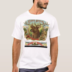 T-shirt Art vintage d'étiquette de boîte à cigares du R