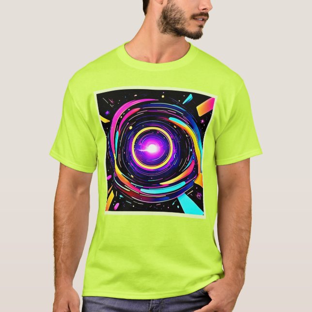 T-shirt Art vortex chromatique (Devant)