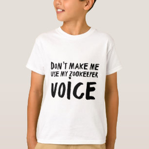 T-shirt Art Zookeeper Imprimer "Ne pas me faire utiliser m