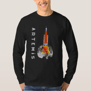 T-shirt Artemis 1 SLS Lance De Fusées Mission Sur La Lune