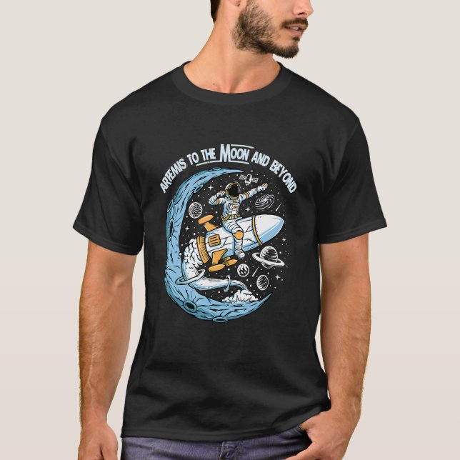 T-shirt Artemis 1 SLS Rocket Launch Mission To The Moon An (Devant)