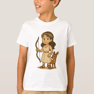 T-shirt Artemis bébé dessin animé mignon Déesse grecque
