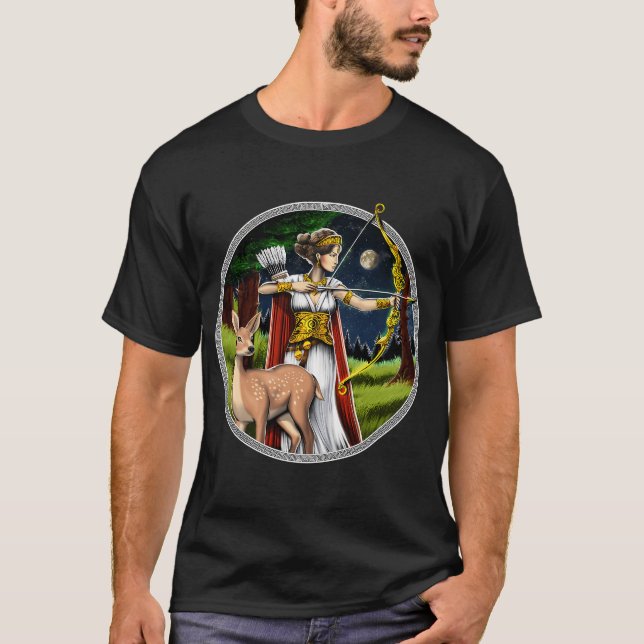 T-shirt Artemis déesse grecque de la chasse (Devant)