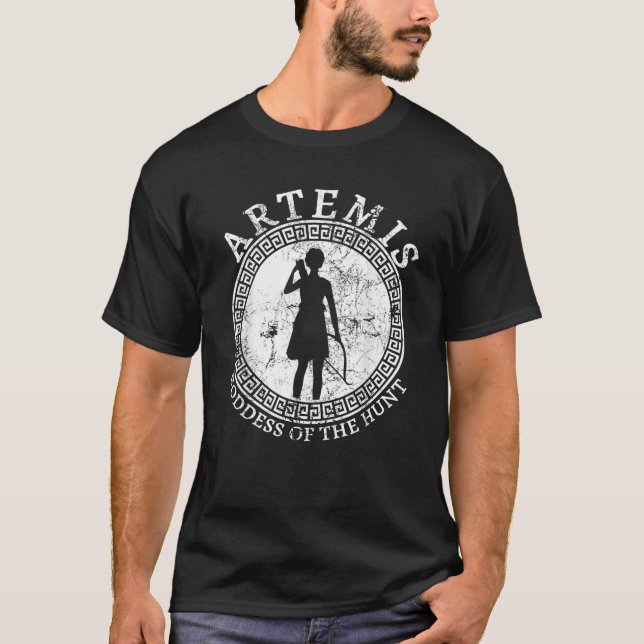 T-shirt Artémis Déesse Grecque De La Chasse Grèce Ancienne (Devant)