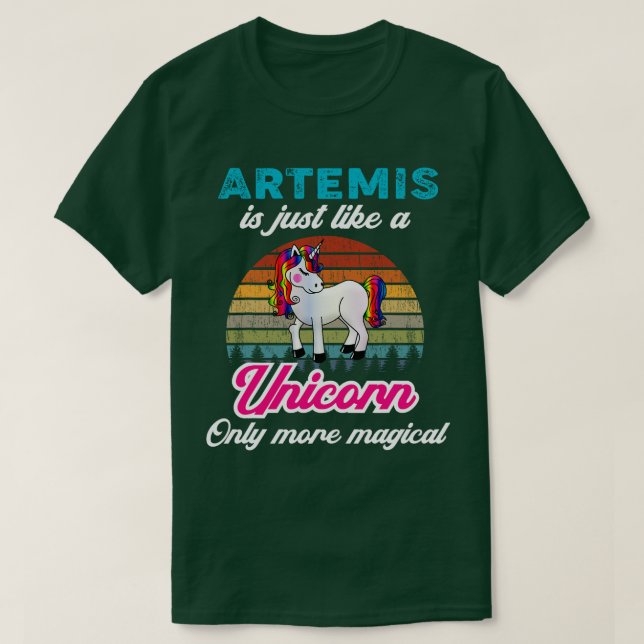 T-shirt Artemis est comme une licorne Drôle Hommes Garçon  (Design devant)