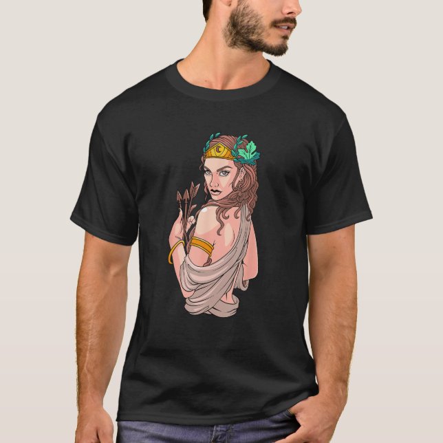 T-shirt Artemis Greek Goddess Ancient Greek Mythology Myth (Devant)