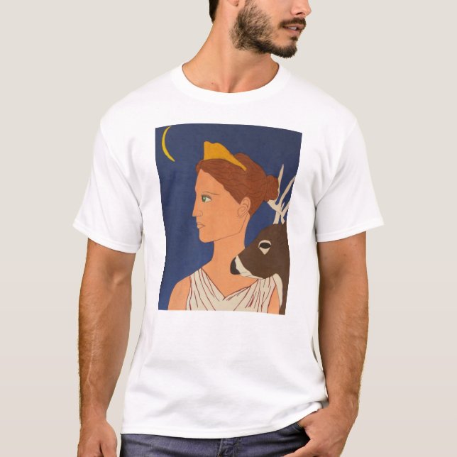 T-shirt Artémis :  La déesse de la lune (Devant)