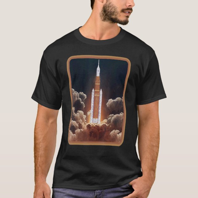 T-shirt Artemis Launch SLS Moon Rocket Orbit Space 1 (Devant)