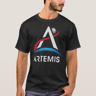 T-shirt Artemis Nasa Masque de logo officiel