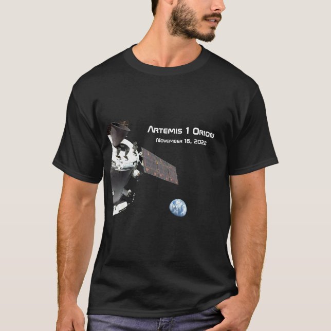T-shirt Artemis Orion Marbre bleu marine (Devant)