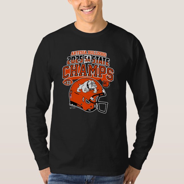 T-shirt Artesia Bulldogs 2025 State Champs (Devant)